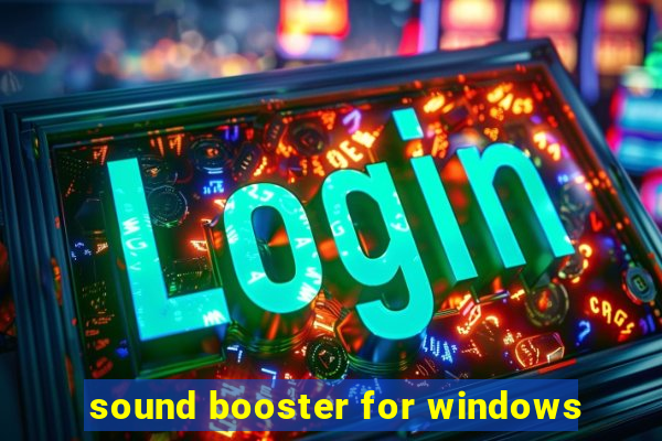 sound booster for windows