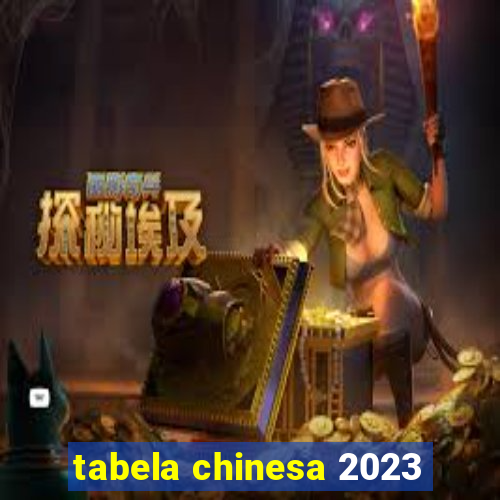 tabela chinesa 2023