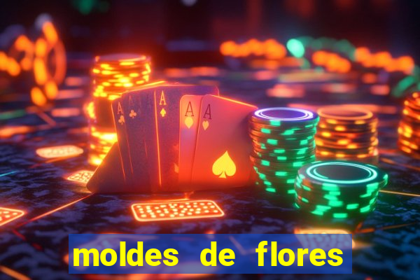 moldes de flores gigantes para imprimir