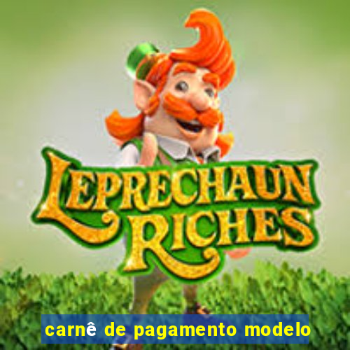 carnê de pagamento modelo