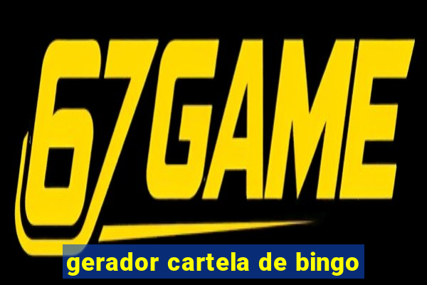 gerador cartela de bingo