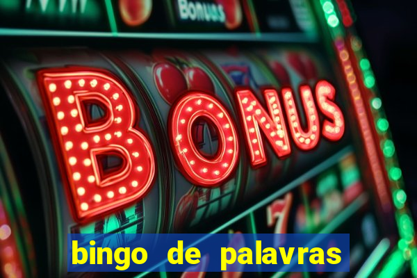 bingo de palavras cha de bebe