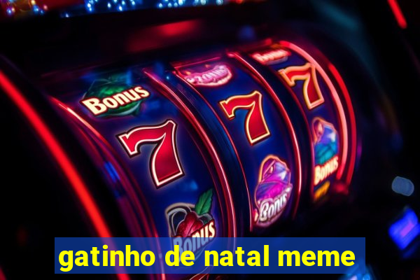 gatinho de natal meme